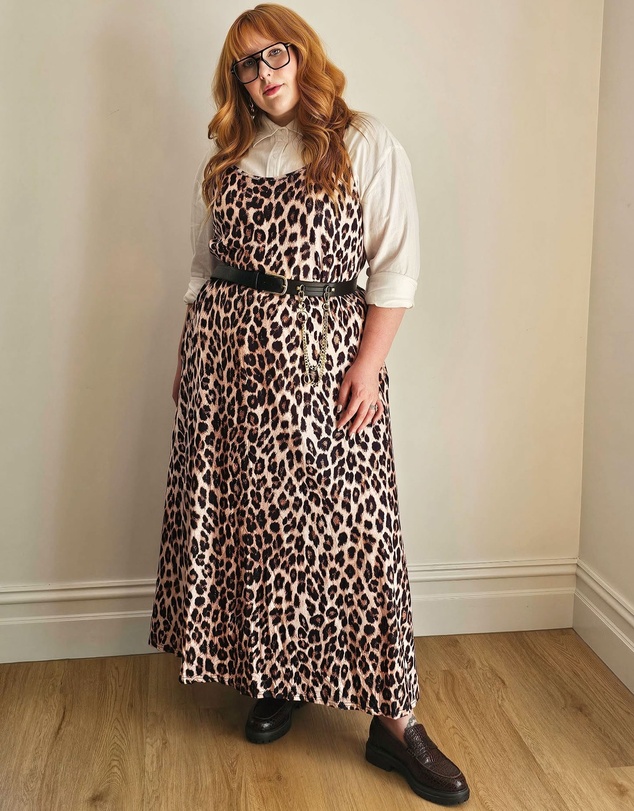 Hope & Harvest - Maxi Slip Dress Leopard Print