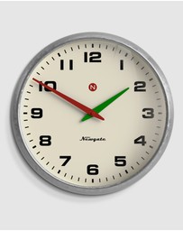 Newgate - Newgate Superstore Wall Clock Alpha Dial Galvanised