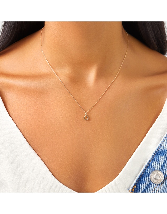 Michael Hill - O Initial Pendant in 10kt Yellow Gold