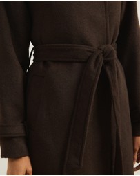 Atmos&Here - Nicky Wool Blend Funnel Neck Coat