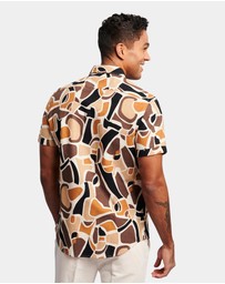 Brooksfield - Abstract Print Casual Shirt