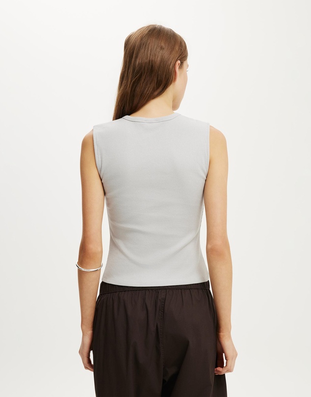 Cotton On - Blake Rib Henley Tank