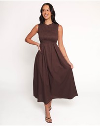 Petal & Pup - Lanna Maxi Dress - Chocolate
