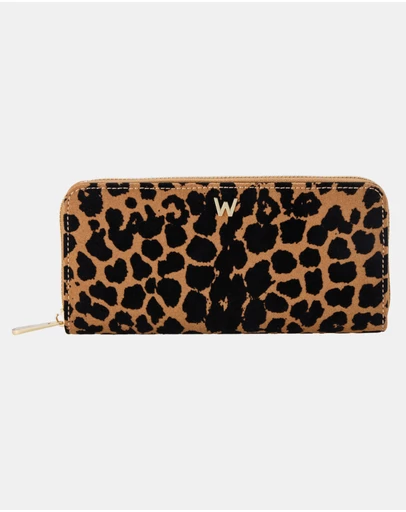 Wolf - WOLF Savanna Leopard Print Long Zip Wallet