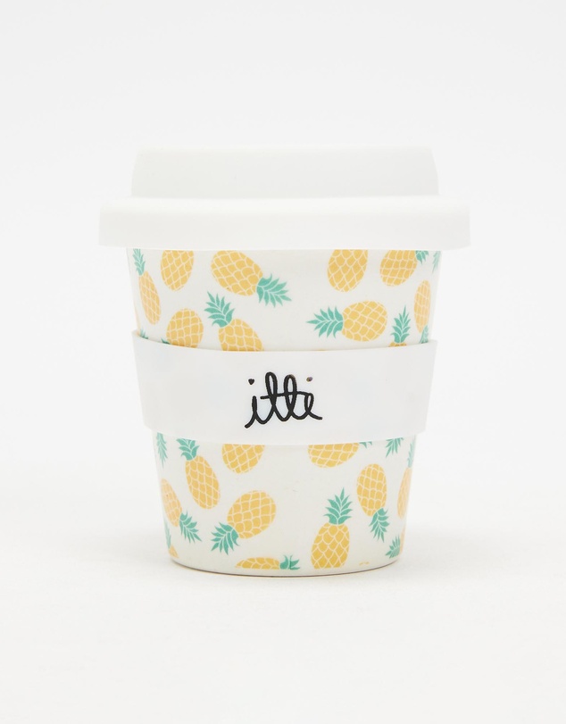 itti bitti - Reusable Baby Cino Cup with 2 Straws - Pineapple Delight