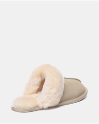 EVERAU - EverAU Ugg Rosa Slipper Suede Cow Suede Upper House Shoes