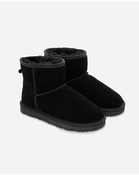 Ozwear Connection Uggs - Ugg Boots Genuine Australian Sheepskin Unisex Mini Classic Suede