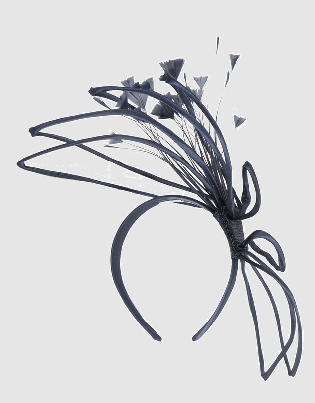 Max Alexander - Edgy Navy Sinamay Fascinator Headband