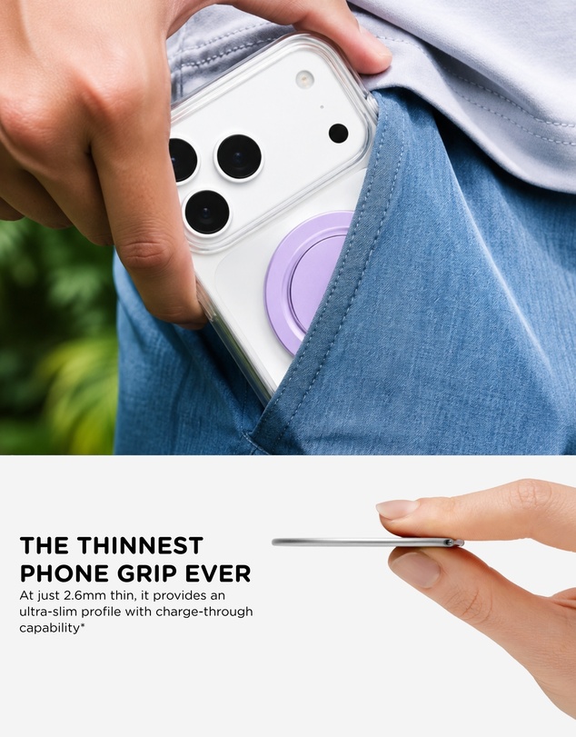 PopSockets - PopGrip LowPro MagSafe Mount Grip Stand