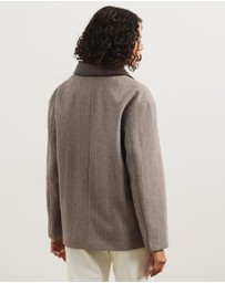 Atmos&Here - Sofia Herringbone Boxy Jacket