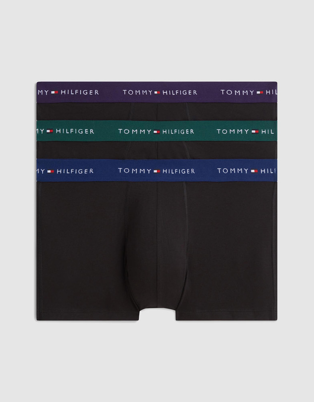 Tommy Hilfiger - 3-Pack Signature Logo Contrast Waistband Trunks