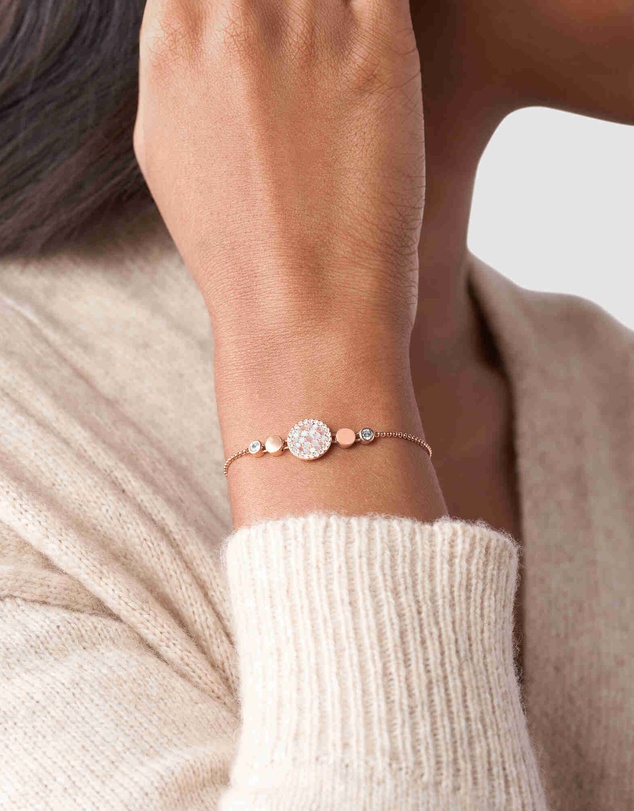 Fossil - Mop Rose Gold-Tone Bracelet