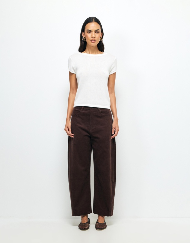 AERE - Nara Corduroy Barrel Leg Pants