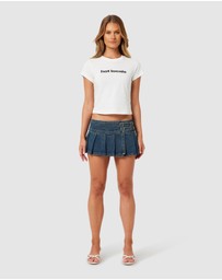 Abrand - Rip Curl x Abrand 99 Low Pleated Skirt
