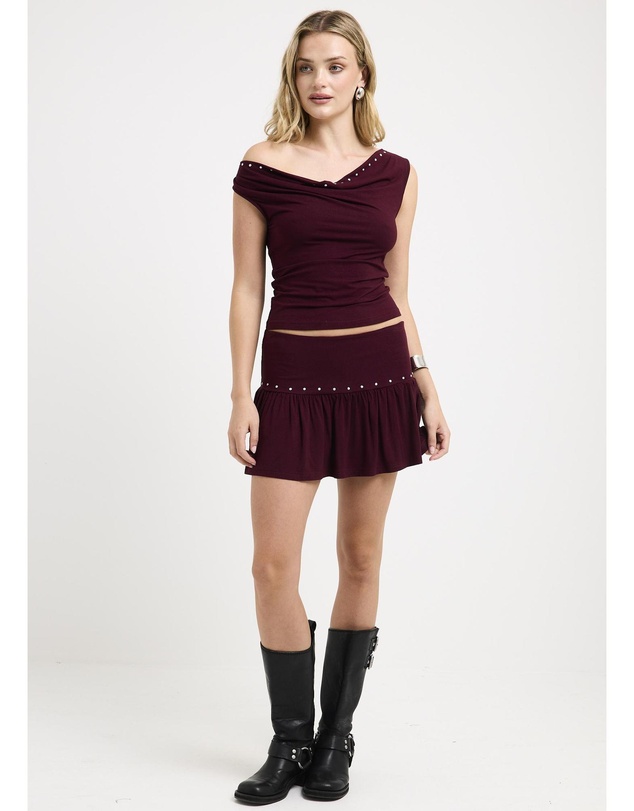 Insight - Lina Studded Mini Skirt