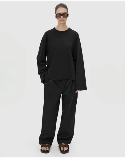 C&M CAMILLA AND MARC - Larissa Long Sleeve Logo Tee