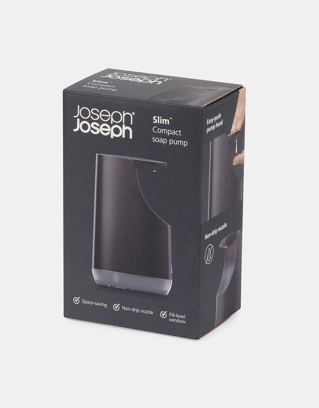 Joseph Joseph - Slim™ Compact Soap Pump with Matt Black Finish