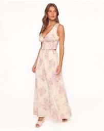 Petal & Pup - Tinsley Maxi Skirt - Lavender Floral