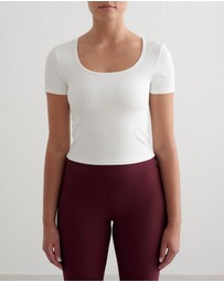 Aim'n - Ribbed Performance Short Sleeve Top