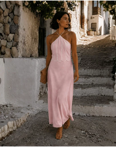 Esther & Co - Francette Dress - Nude Rose