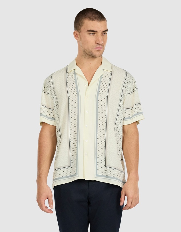 Tarocash - Nicco Viscose Geo Shirt