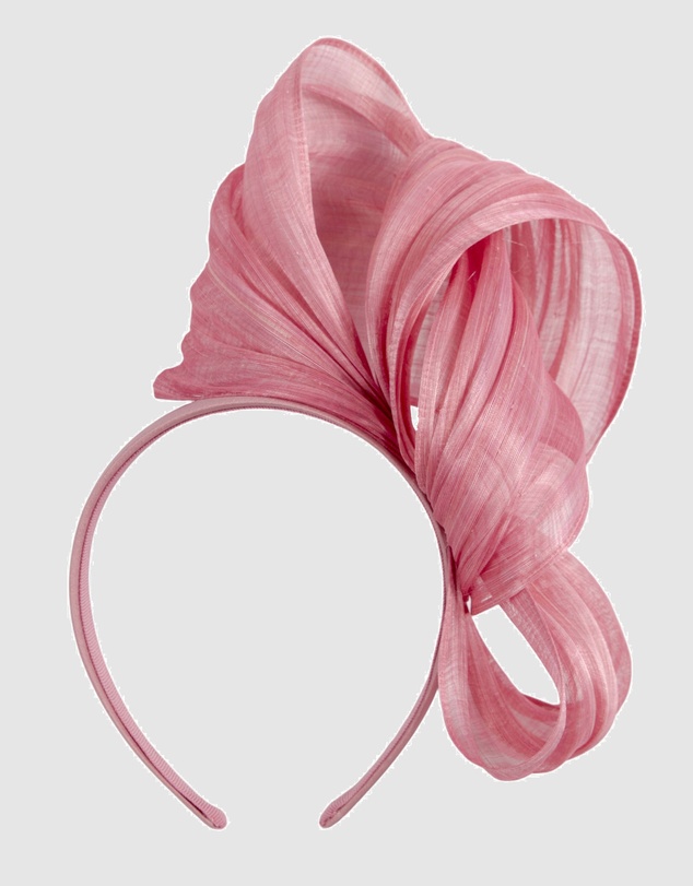 Fillies Collection - Bespoke Dusty Pink Bow Racing Fascinator