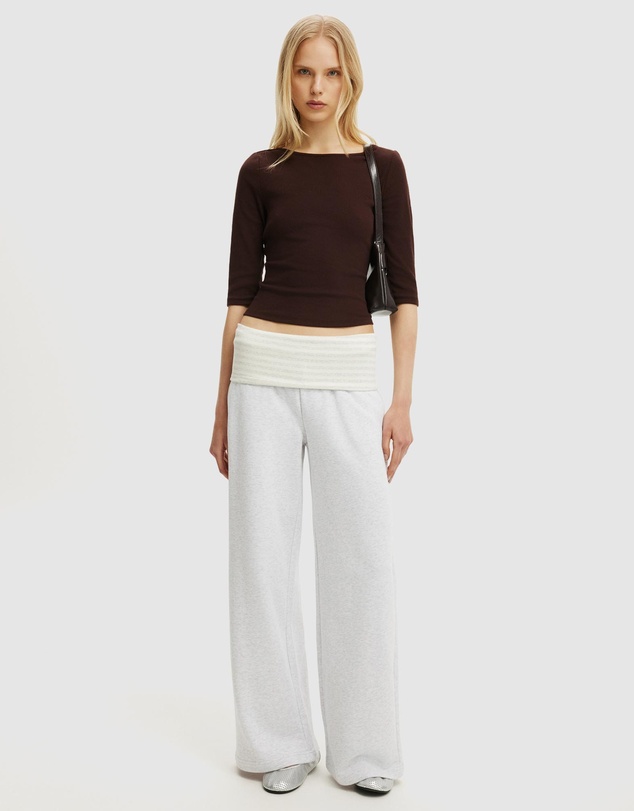 Cotton On - Fold Over Waistband Sweatpants