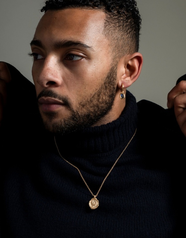 Dower & Hall - Men's 'Fly High' Phoenix Talisman Necklace In Gold Vermeil