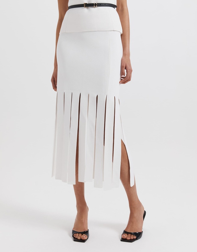 SABA - Mia Milano Panel Fringe Skirt