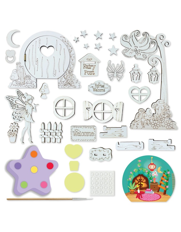 Icando - Glow in the Dark Fairy Door Art Set