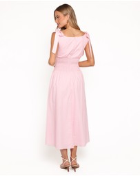 Petal & Pup - Leticia Midi Dress - Pink Polka Dot