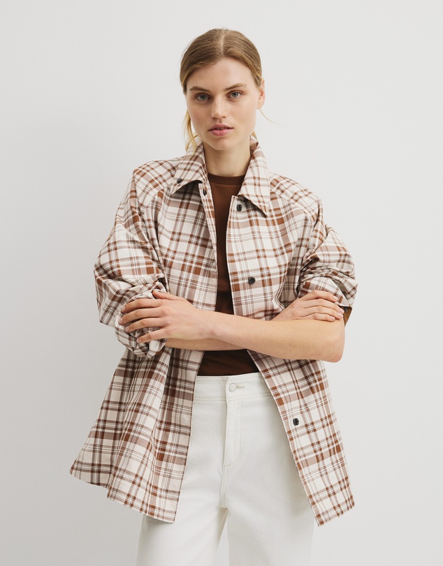 Country Road - Plaid Swing Coat