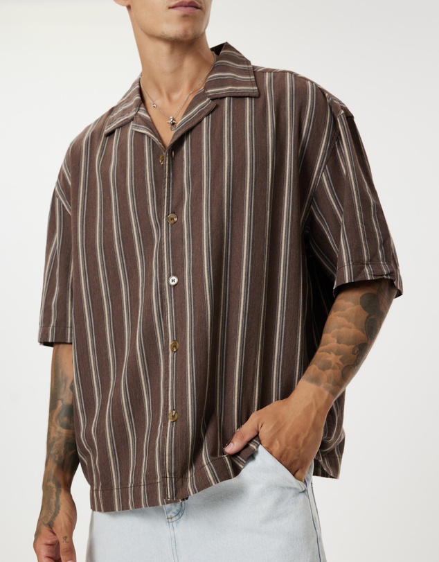Rhythm - Baja Relaxed Stripe SS Shirt