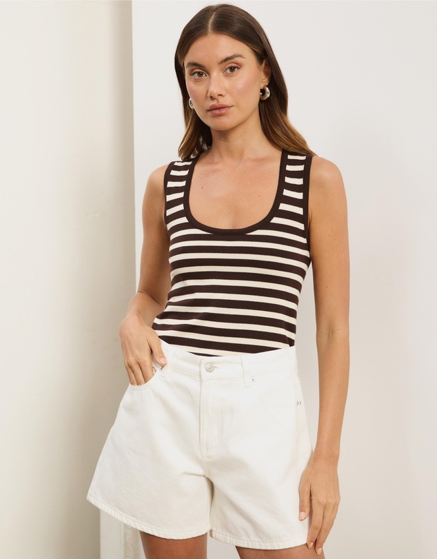 Atmos&Here - Kennedi Stripe Knit Tank
