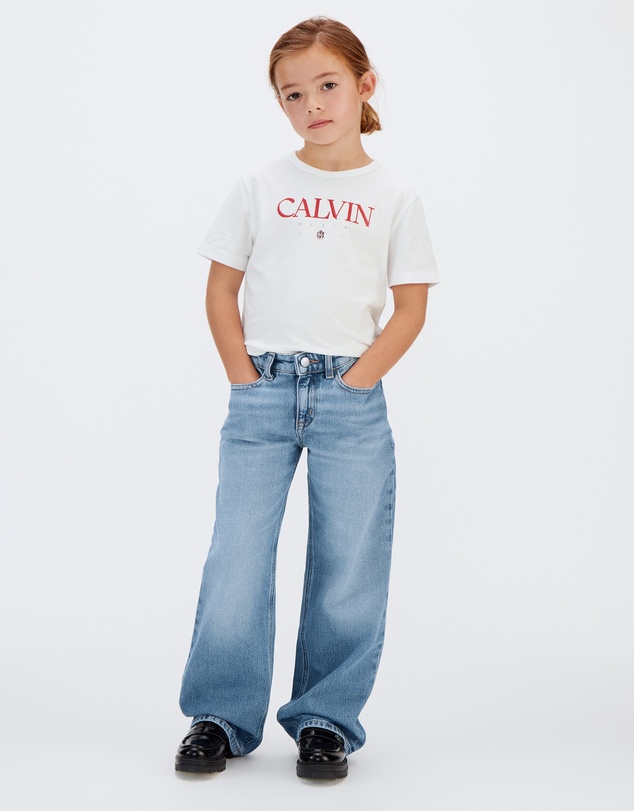 Calvin Klein Jeans - Girls High Rise Wide Leg Jeans
