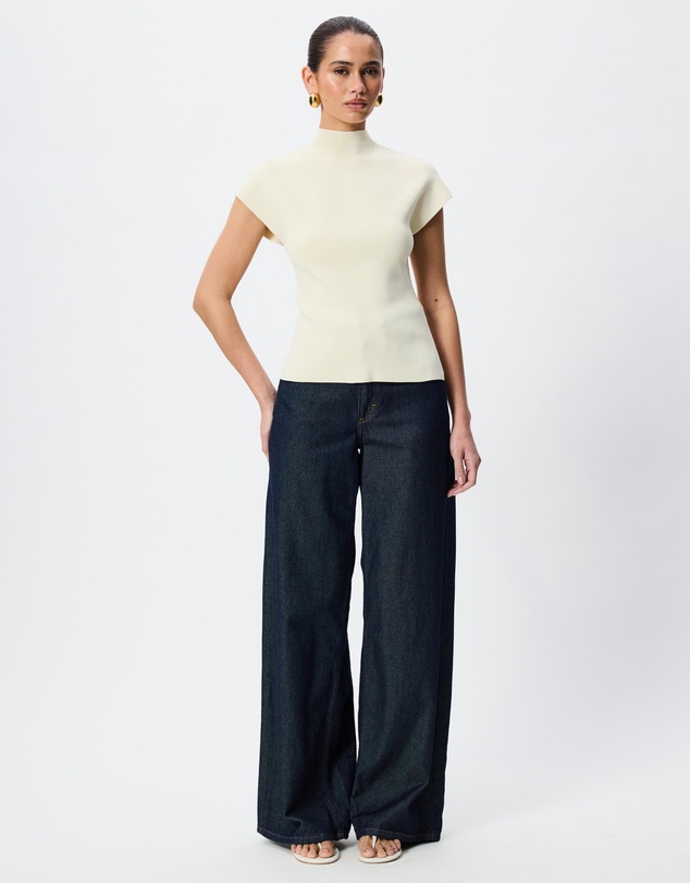 Tussah - Clara Grow On Sleeve Knitted Peplum Top