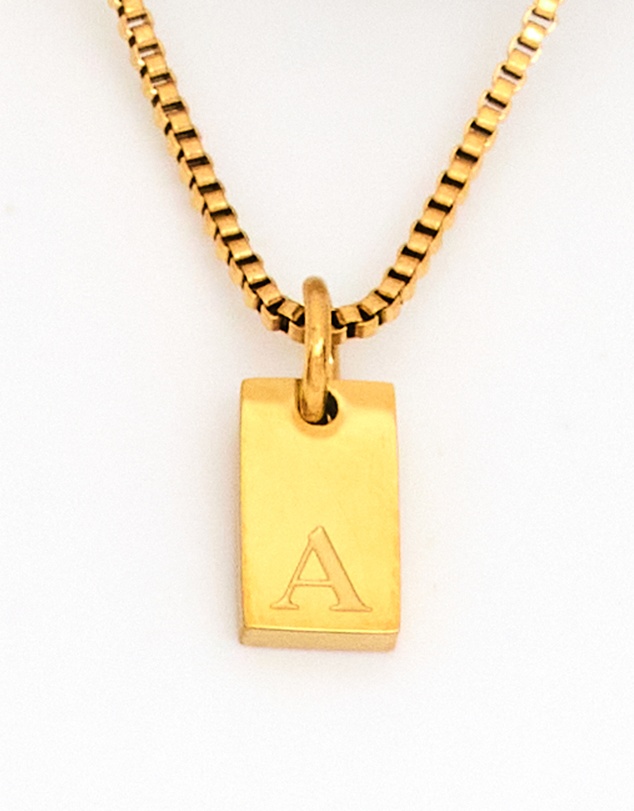Winona - Afine Alphabet Necklace letter A