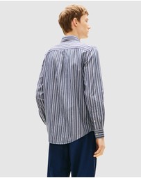 Tommy Hilfiger - Regular Fit Textured Stripe Poplin Shirt