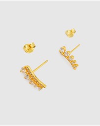 Izoa - Lina Crystal Stud Earring