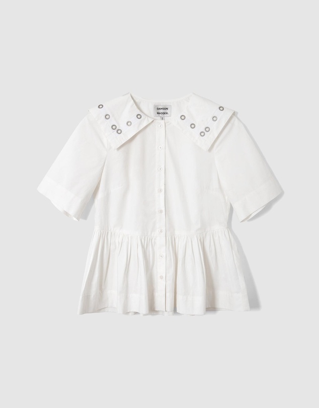 Damson Madder - Cyrus Eyelet Blouse
