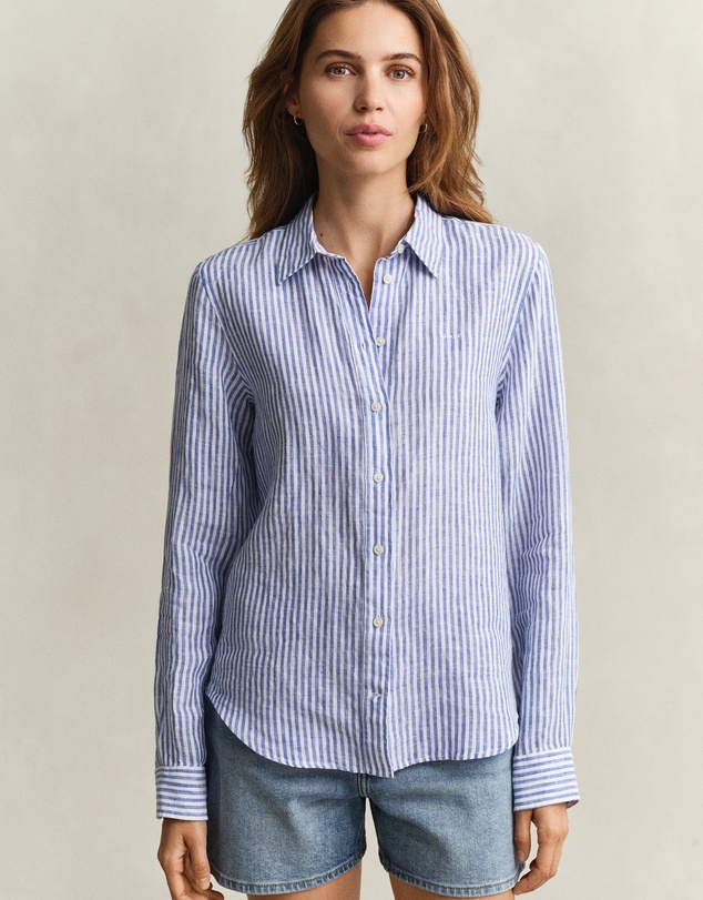 Gant - Regular Fit Striped Linen Shirt