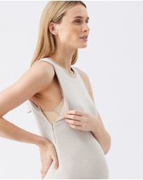 Ripe Maternity - Noa Rib Knit Nursing Dress