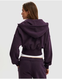 Cotton On - OVERSIZED ZIP THROUGH HOODIE