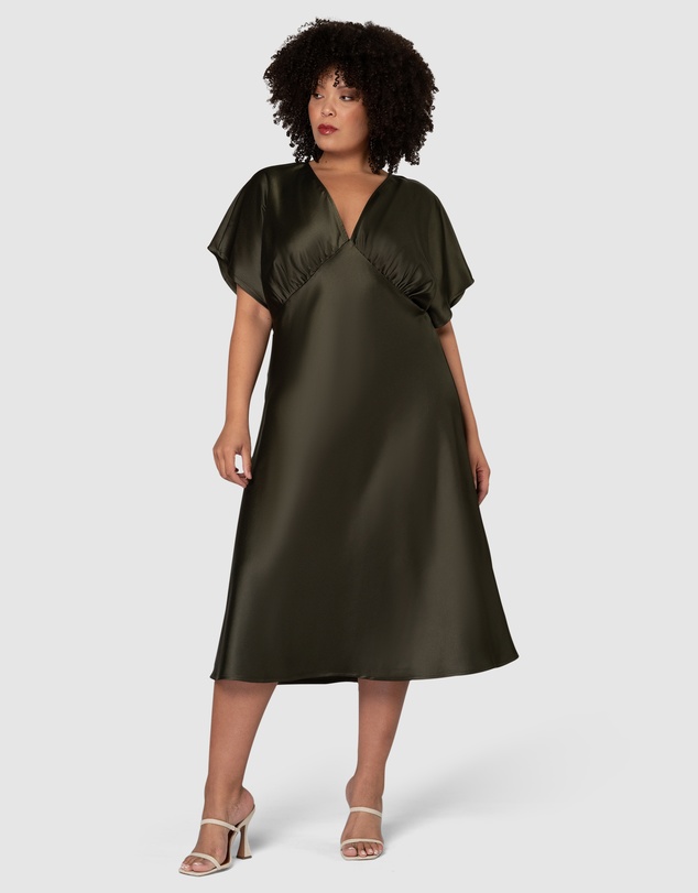 Pink Dusk by Curve Project - Wanting More Midi Dress