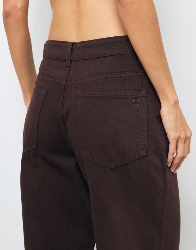 AERE - High Rise Straight Leg Jeans