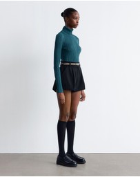 & Other Stories - Rib-Knit Lurex Turtleneck
