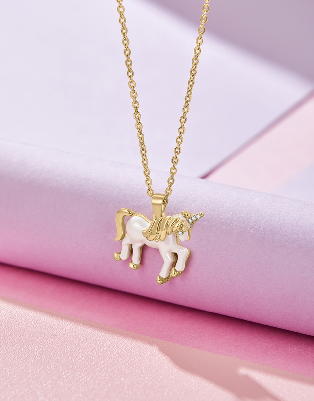 Mestige Kids - Unicorn Necklace - 18K Gold Plated