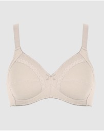 Naturana - Wirefree Ribbed Pure Cotton Bra