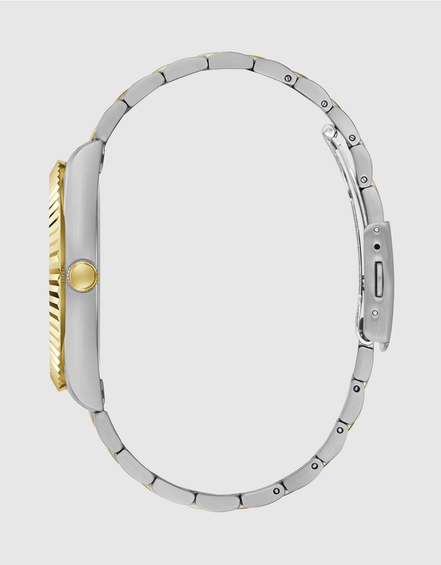 GUESS - Guess Gents and Ladies Set - Connoisseur Two Tone Gents & Mini Luna Gold Tone