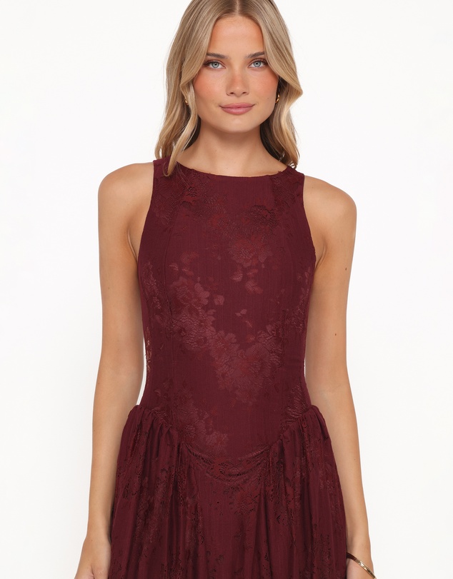 Petal & Pup - Denny Maxi Dress - Burgundy